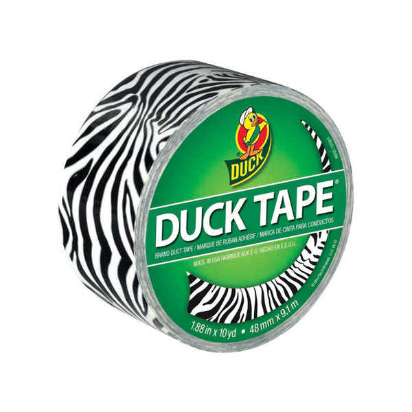 Duck Brand Duct Tape Zig-Zag Zebra 1398132